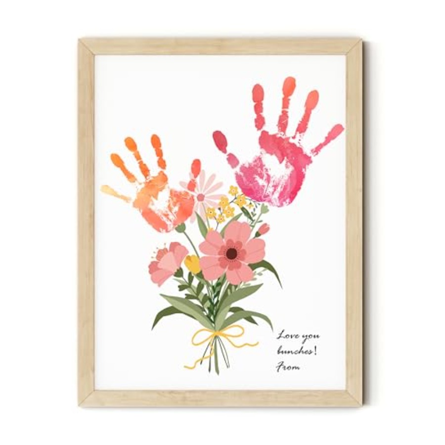 Art Craft Kits - Flower Bouquet Handprint Art Craft DIY