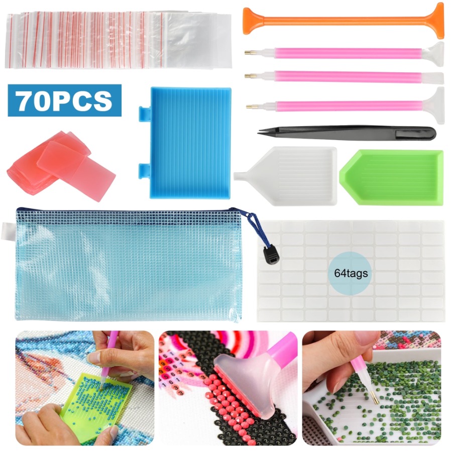 Art Craft Kits - 70pcs 5D Painting Tools Accessories Kits,
