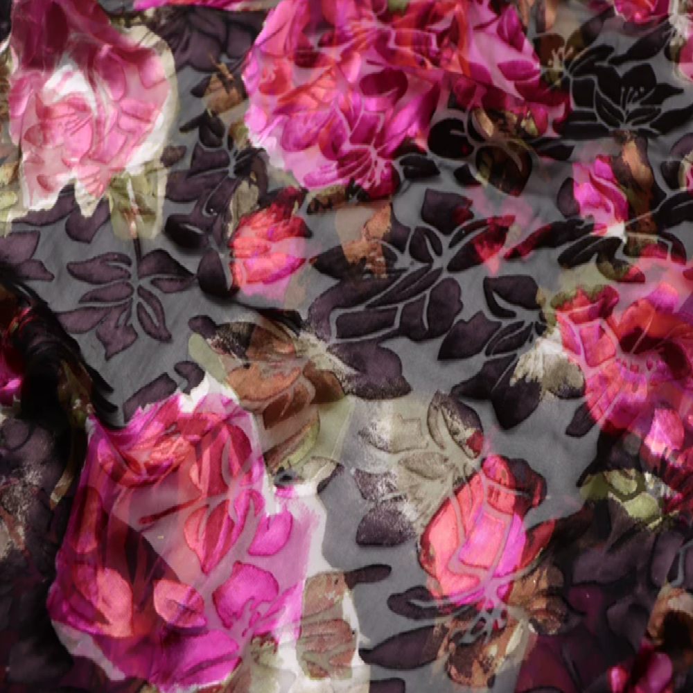Brown Pink Dark Color Big Flow - đánh giá và giá Silk Painting Dye