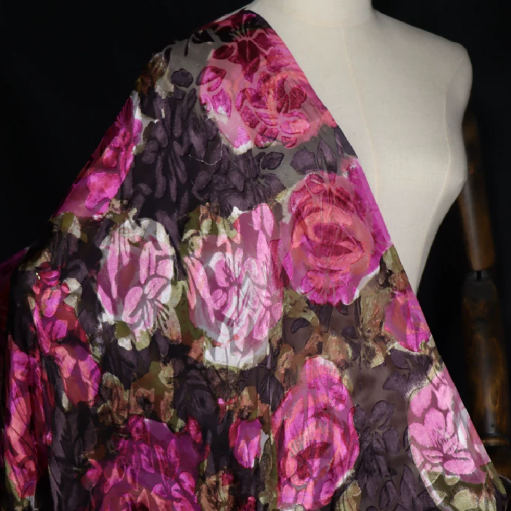 Brown Pink Dark Color Big Flow - đánh giá và giá Silk Painting Dye