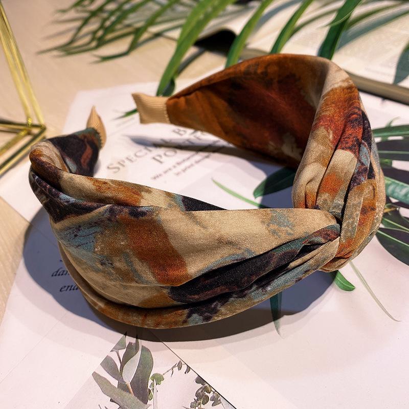 Tie-Dye Printed Headband - Vin - đánh giá và giá Silk Painting Dye