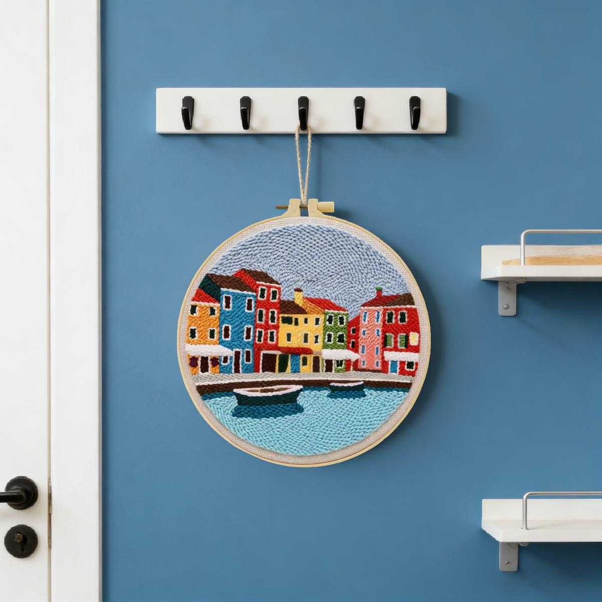 20X20CM/7.87inch House Punch N - đánh giá và giá Punch Needle Kit