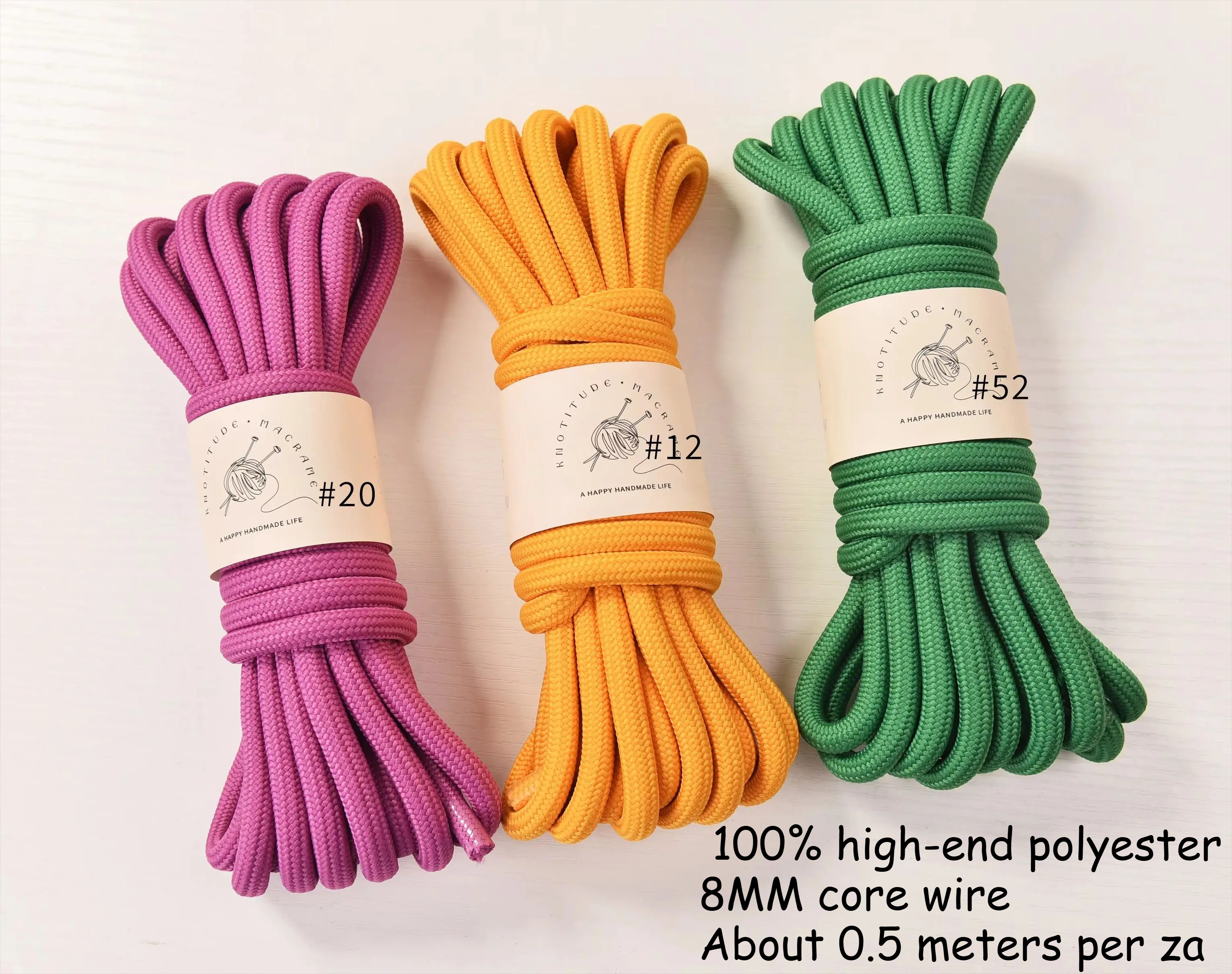 Polyester Braid Cord 5meters P - đánh giá và giá Macrame Cord Cotton