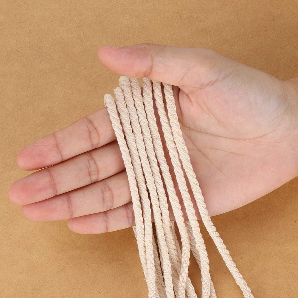 4mm x 328Yds Natural Cotton Ma - đánh giá và giá Macrame Cord Cotton