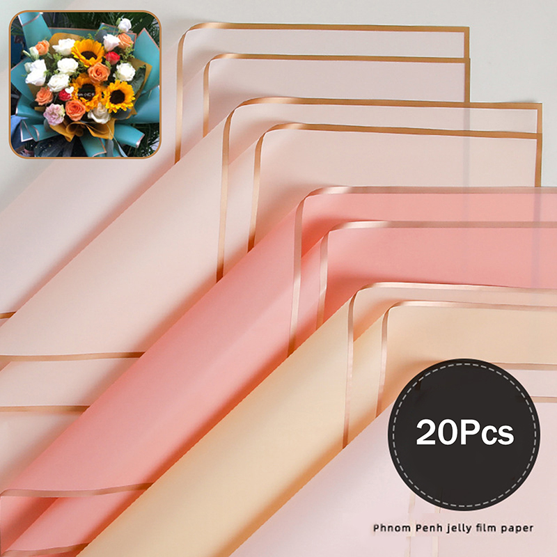 20-Pack Gold Edge Flower Wrapp - đánh giá và giá Art Craft Items
