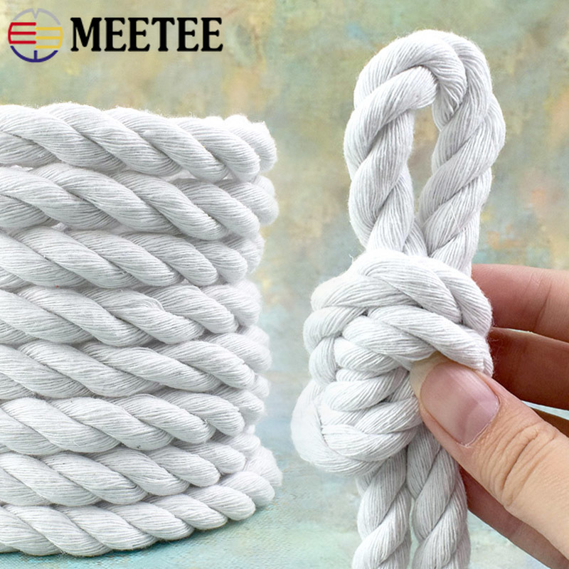 5/10M 5-20mm White Cotton Twis - đánh giá và giá Macrame Cord Cotton