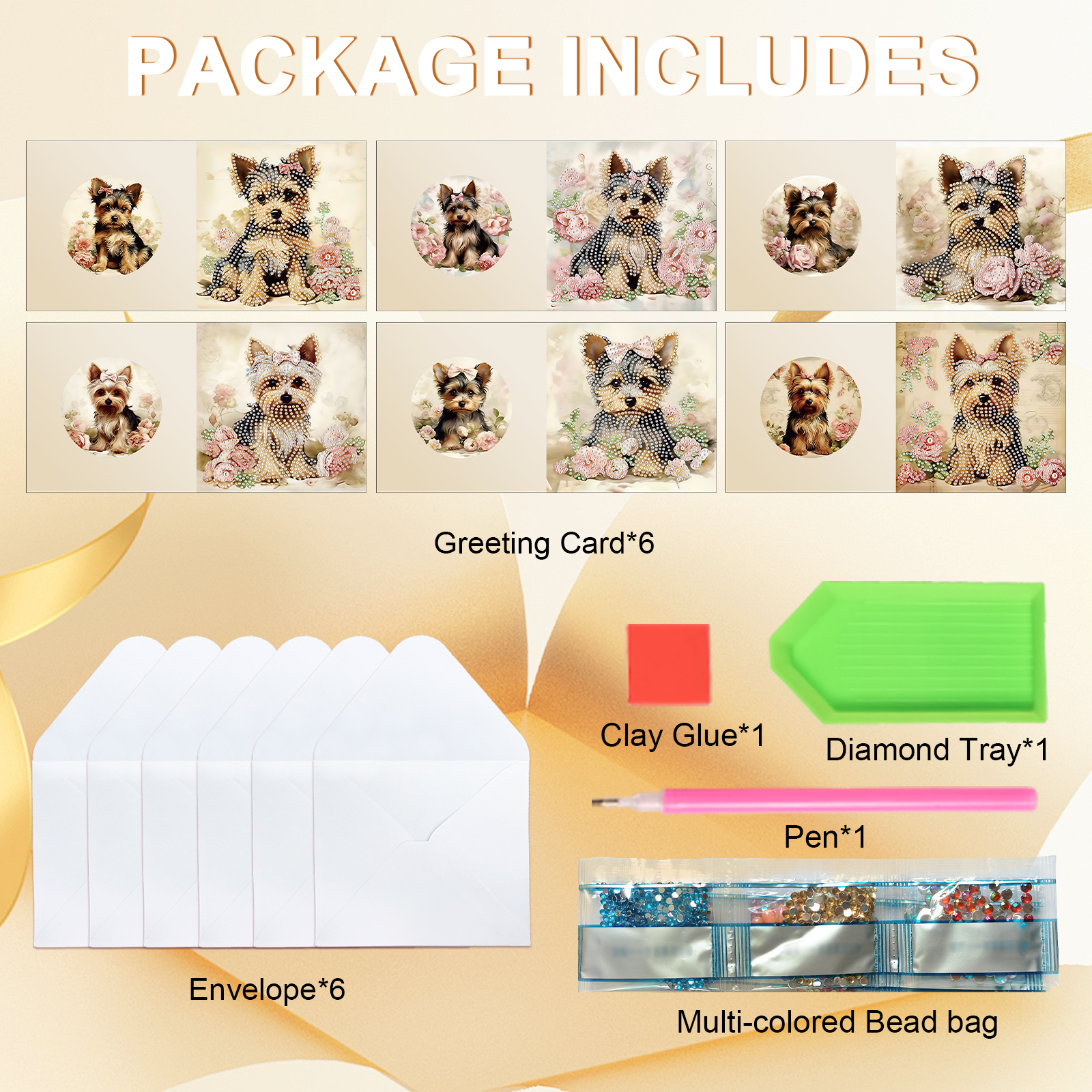 6Pcs Diamond Painting Greeting - đánh giá và giá Art Craft Kits