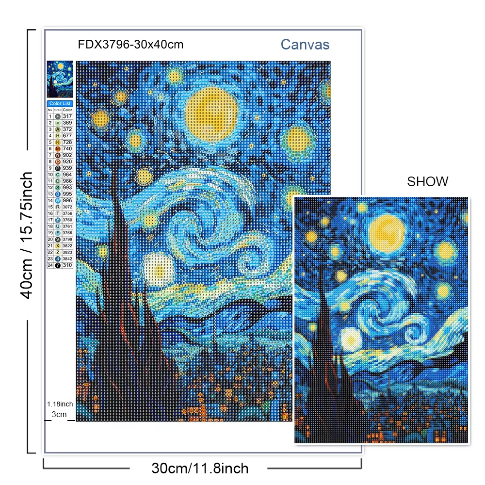 Van Gogh Diamond Art Painting  - đánh giá và giá Art Craft Night