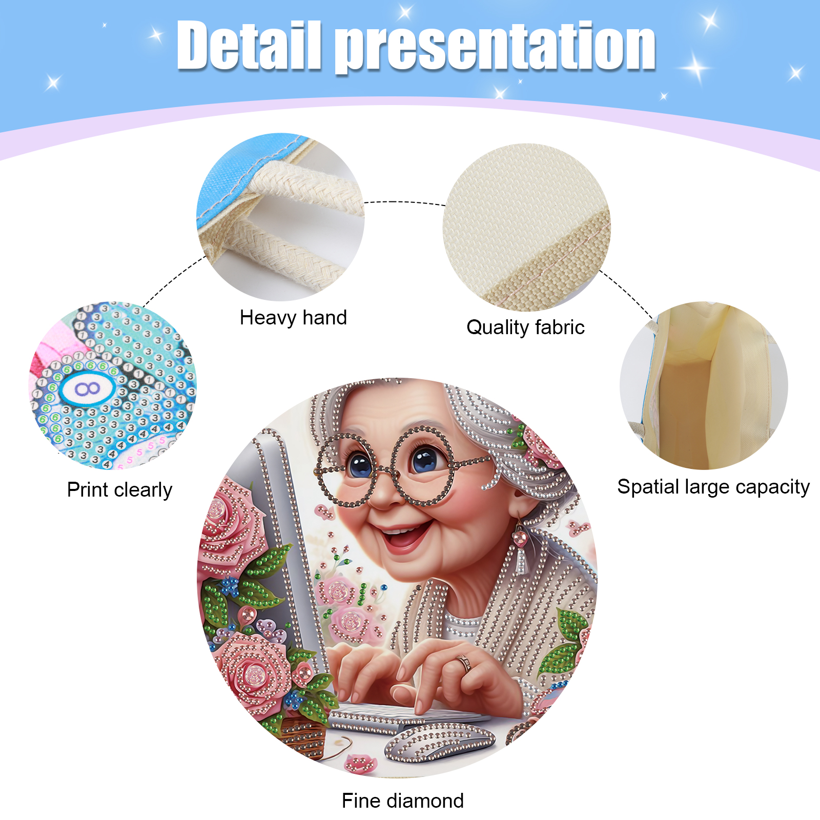 Diamond Art Painting Handbag K - đánh giá và giá Art Craft Kits