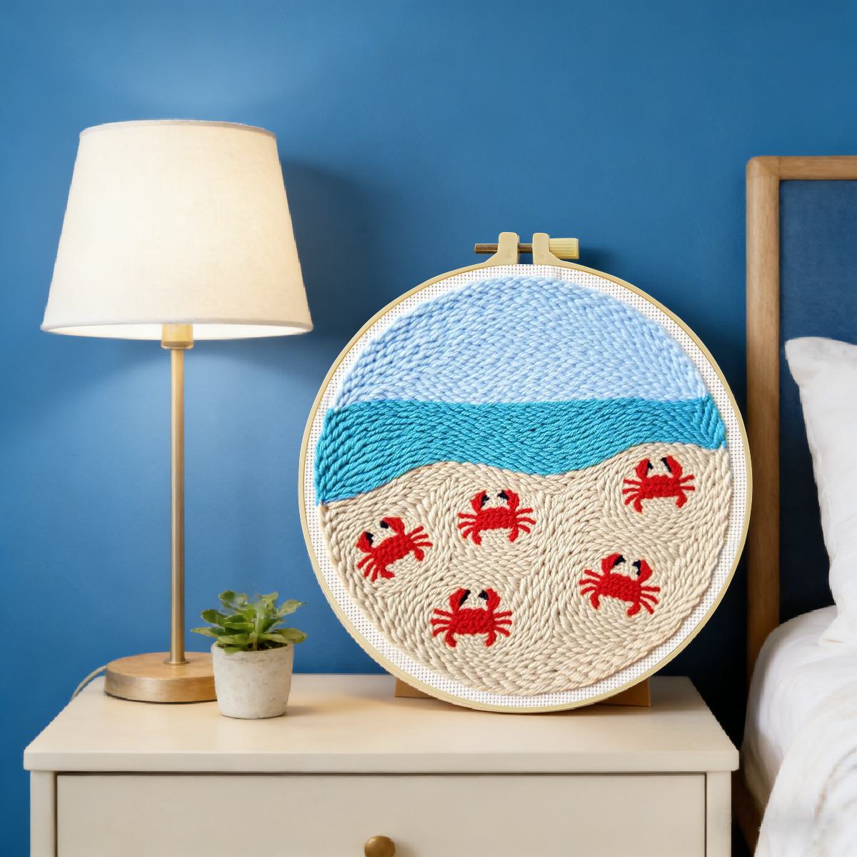 20X20CM/7.87inch Animal - Crab - đánh giá và giá Punch Needle Kit