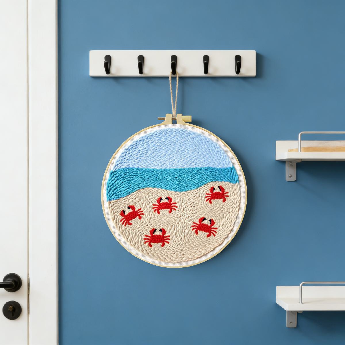 20X20CM/7.87inch Animal - Crab - đánh giá và giá Punch Needle Kit