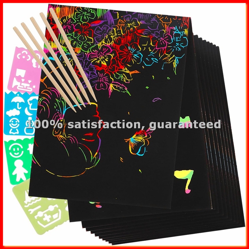 Scratch Paper Art Set, Black C - đánh giá và giá Art Craft Kits