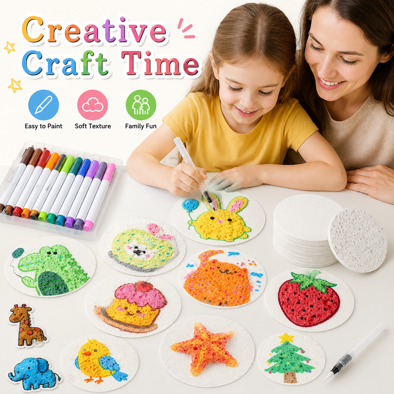 3D Puffy Foam Painting Paper M - đánh giá và giá Art Craft Using Paper