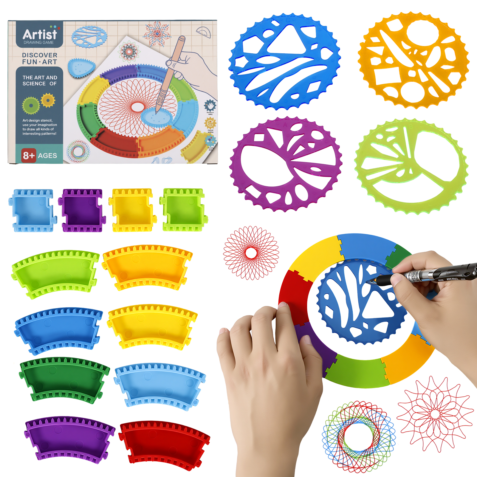 Spiral Art Gear Geometric Rule - đánh giá và giá Art Craft Kits