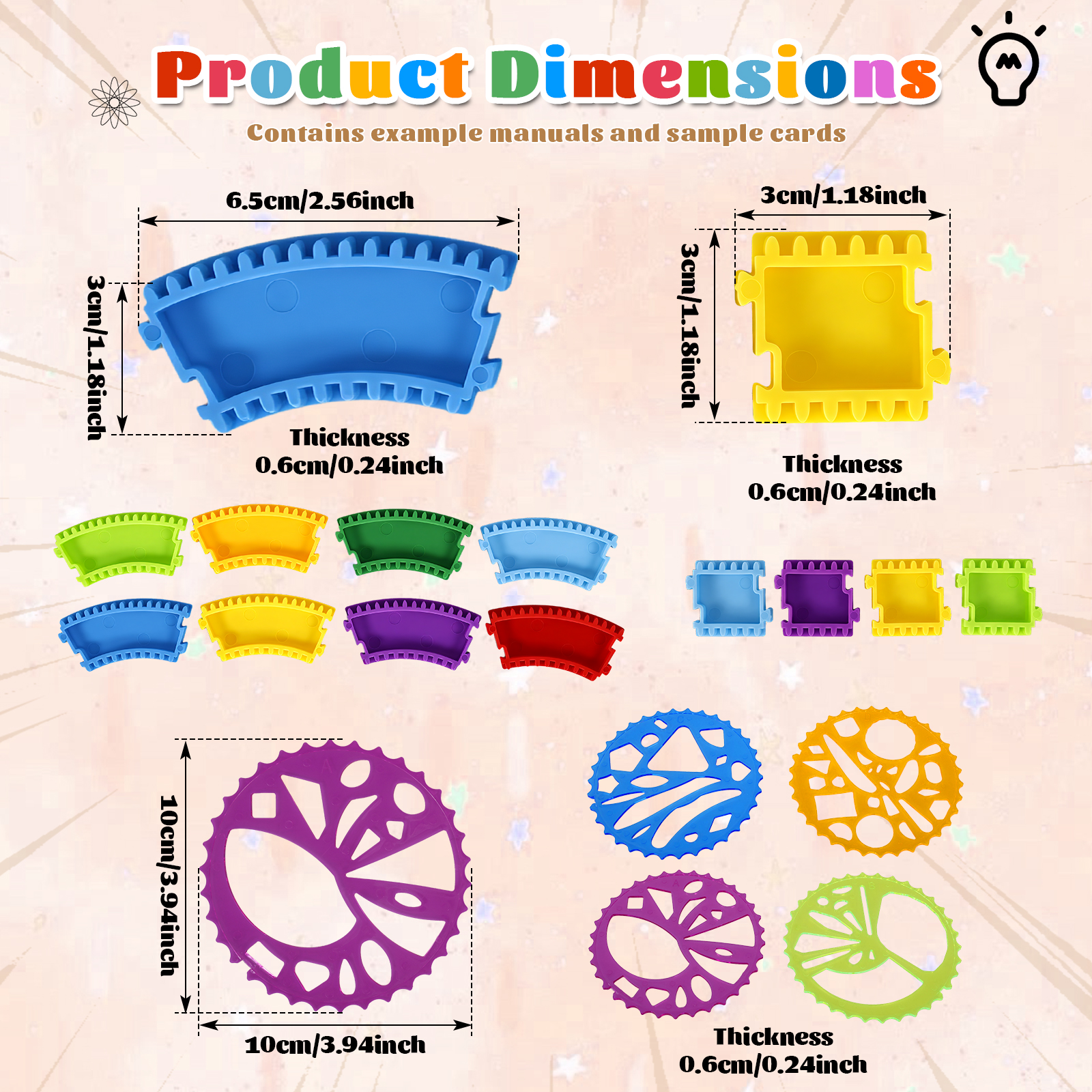 Spiral Art Gear Geometric Rule - đánh giá và giá Art Craft Kits
