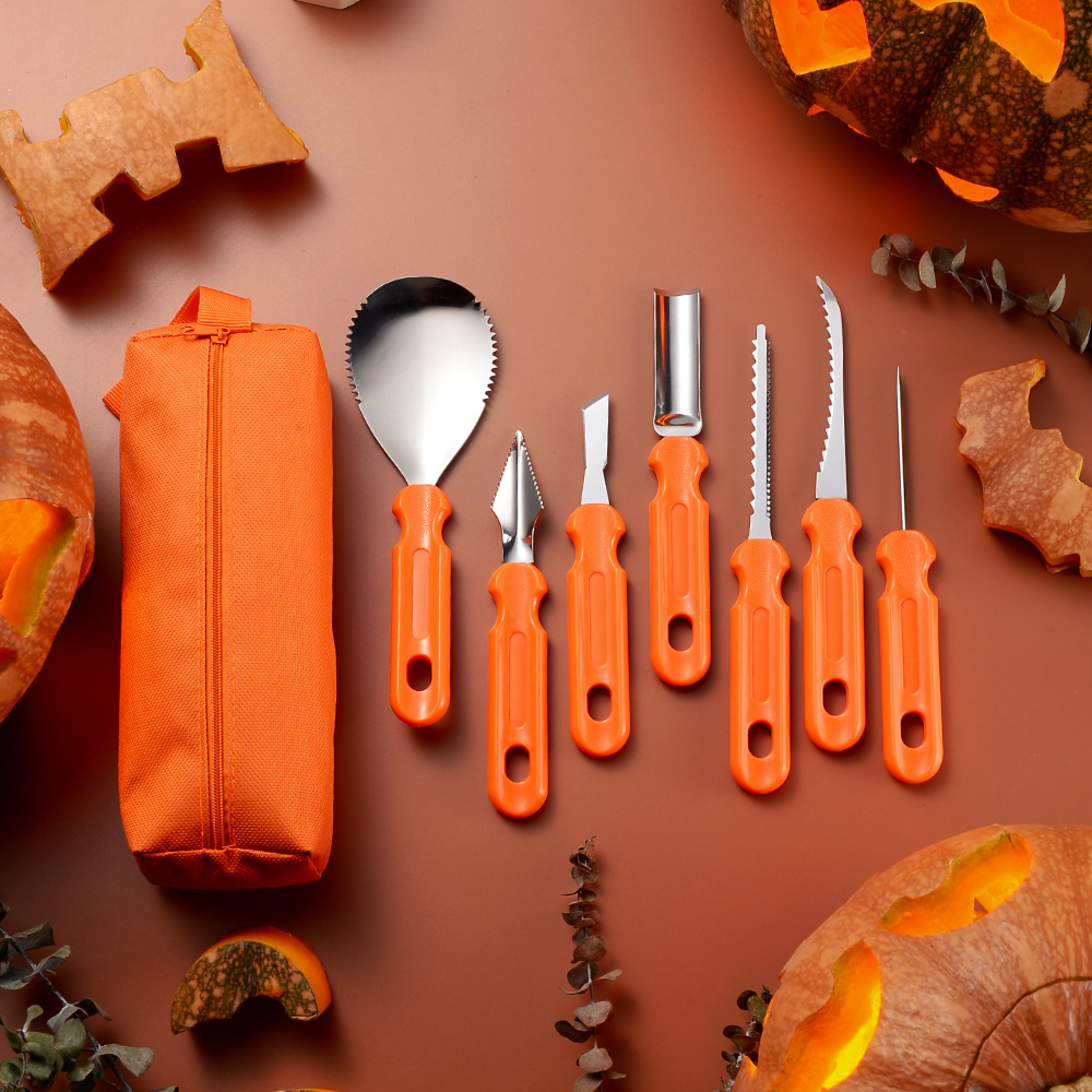 Halloween Pumpkin Carving Kit  - đánh giá và giá Art And Craft Vegetable