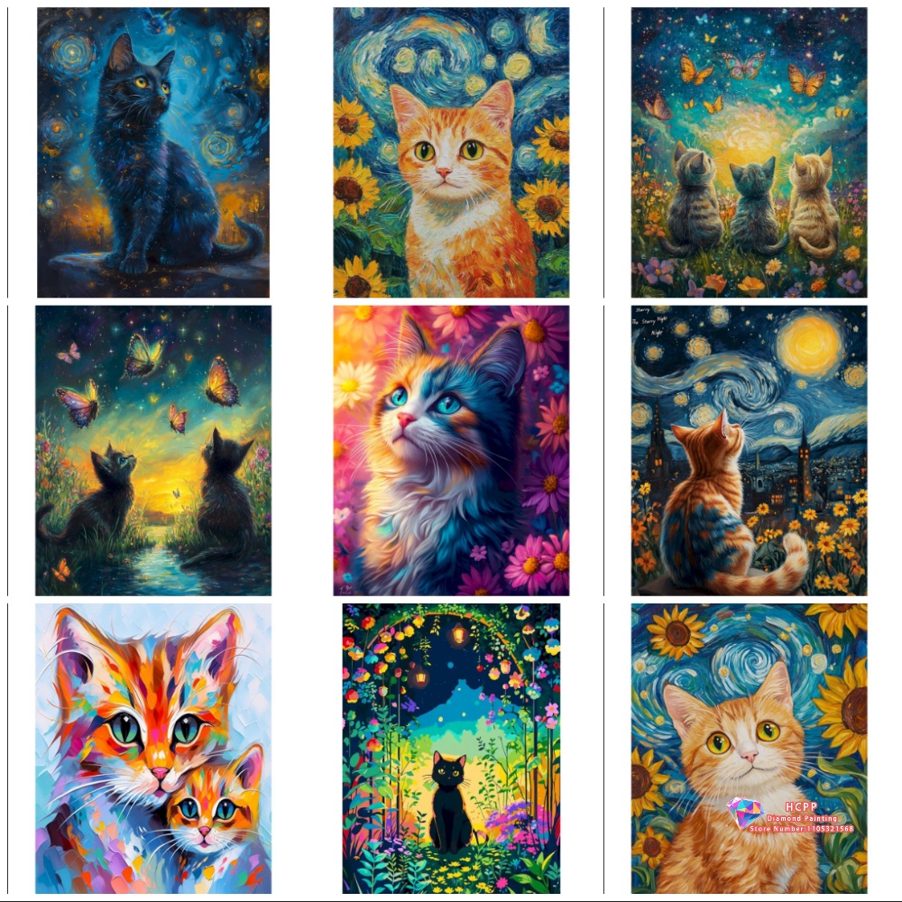 Cat Animal Diamond Painting Ki - đánh giá và giá Art Craft Night