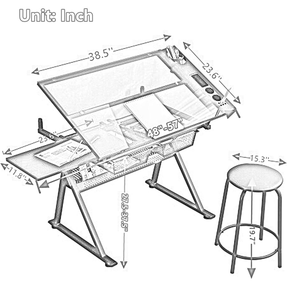 Adjustable Height Glass Art De - đánh giá và giá Art & Craft Toys For Kids