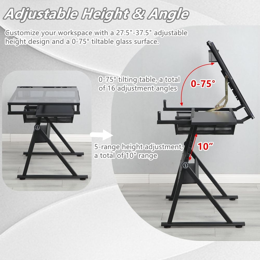 Adjustable Height Glass Art De - đánh giá và giá Art & Craft Toys For Kids