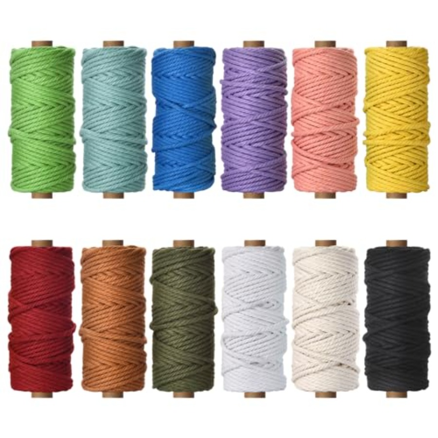 5mm Macrame Cord - 12 Colors N - đánh giá và giá Macrame Cord Cotton