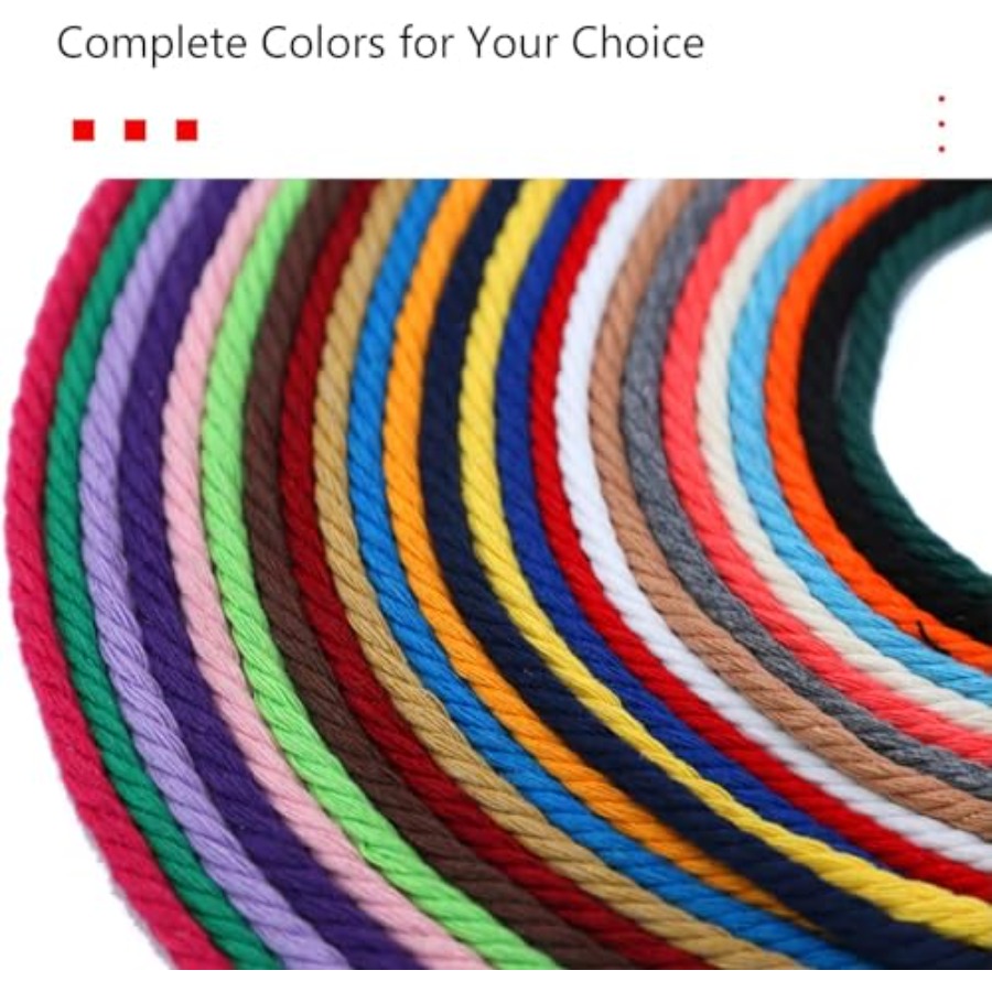 5mm Macrame Cord - 12 Colors N - đánh giá và giá Macrame Cord Cotton
