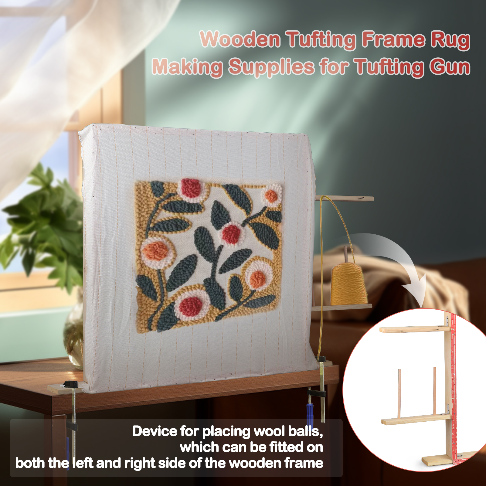 50/60/70/80/90cm Tufting Frame - đánh giá và giá Punch Needle Kit