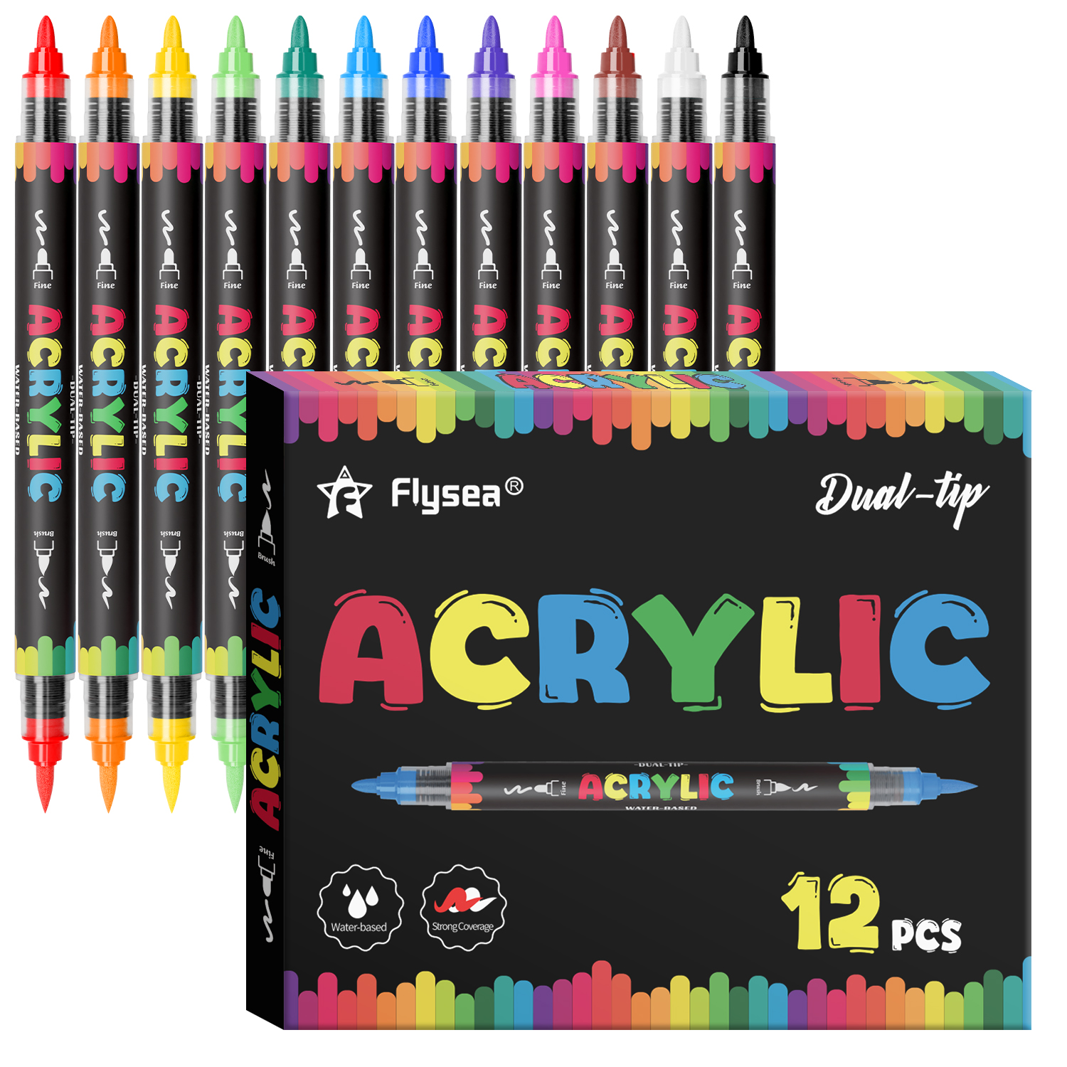 Dual-Tip Acrylic Marker Set, 1 - đánh giá và giá Art Craft Using Paper