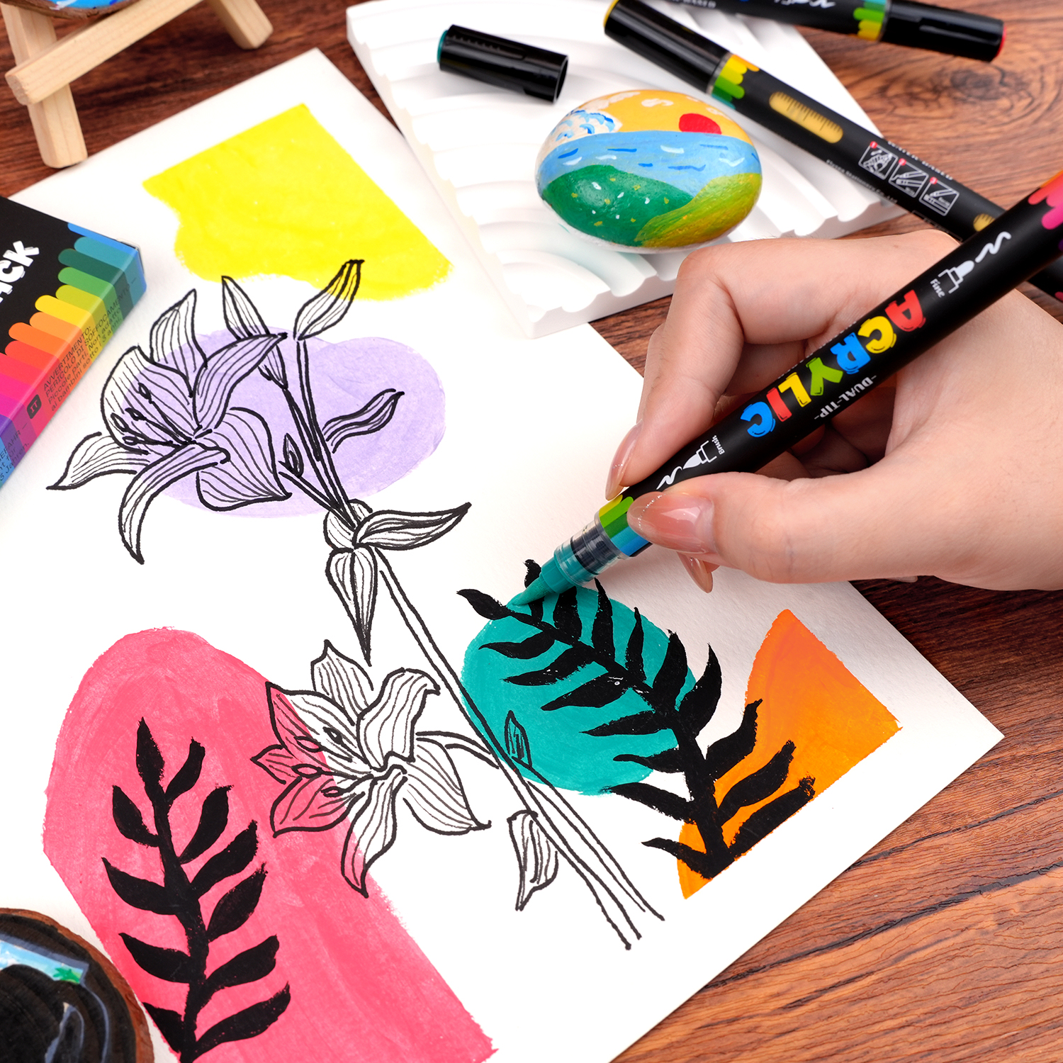 Dual-Tip Acrylic Marker Set, 1 - đánh giá và giá Art Craft Using Paper