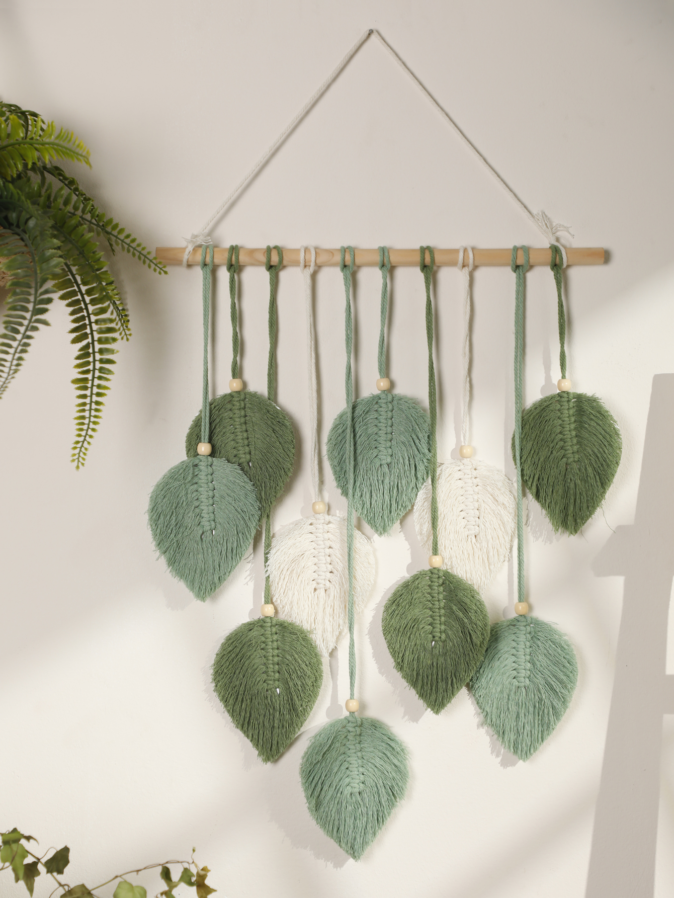 Leaf Macrame Tapestry Brown Gr - đánh giá và giá Macrame Cord Cotton