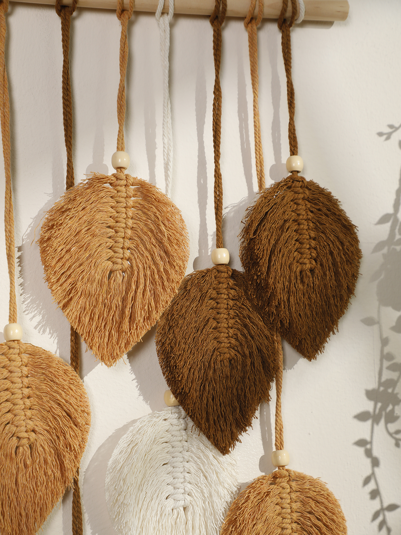 Leaf Macrame Tapestry Brown Gr - đánh giá và giá Macrame Cord Cotton
