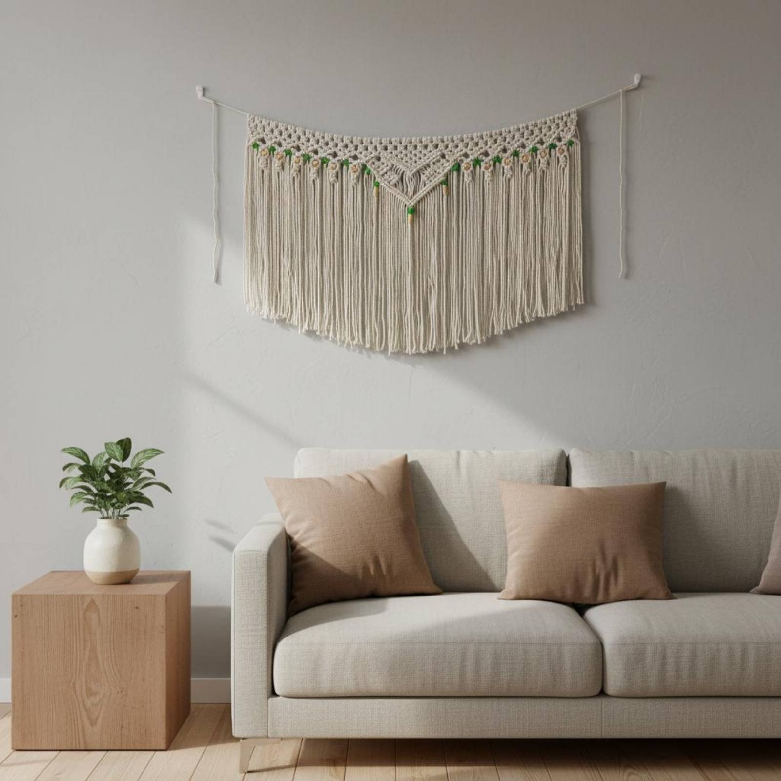 Tassel Wall Hanging Decorative - đánh giá và giá Macrame Cord Cotton