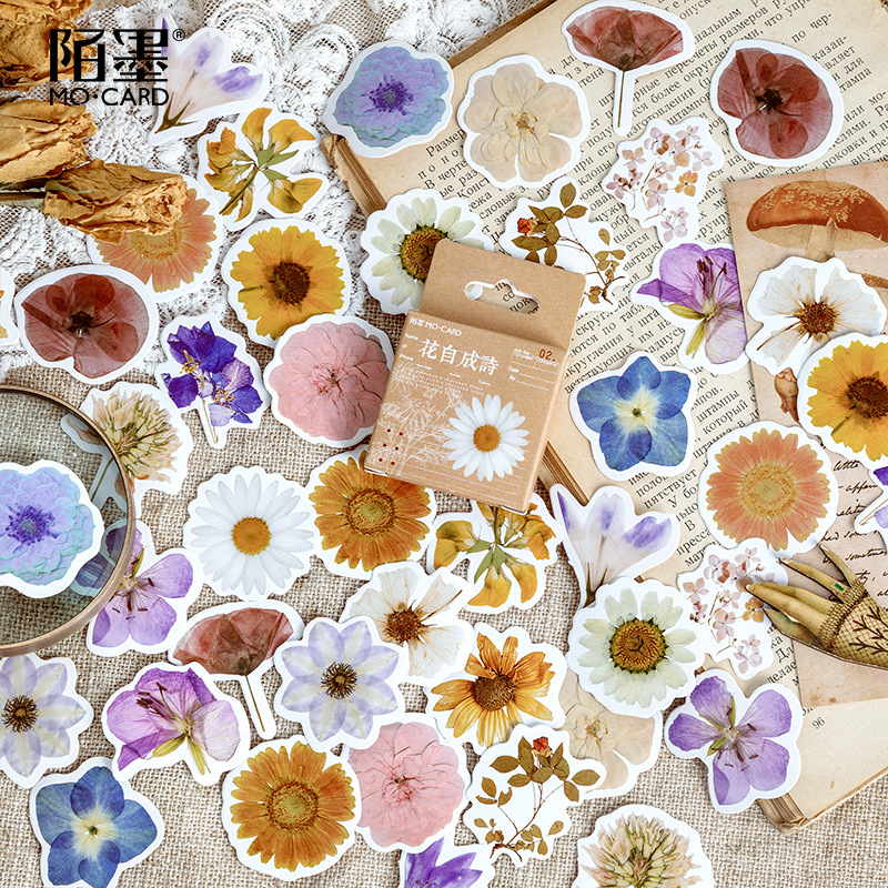 45 Pcs Fresh Flowers Sticker S - đánh giá và giá Art Craft 3 Year Old