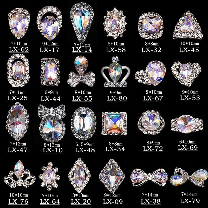 10pcs 3D Crystal AB Color Rhin - đánh giá và giá Craft And Art Difference