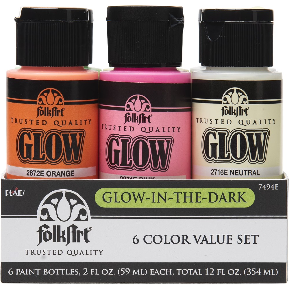 Glow in the Dark Acrylic Paint - đánh giá và giá Art Craft Night