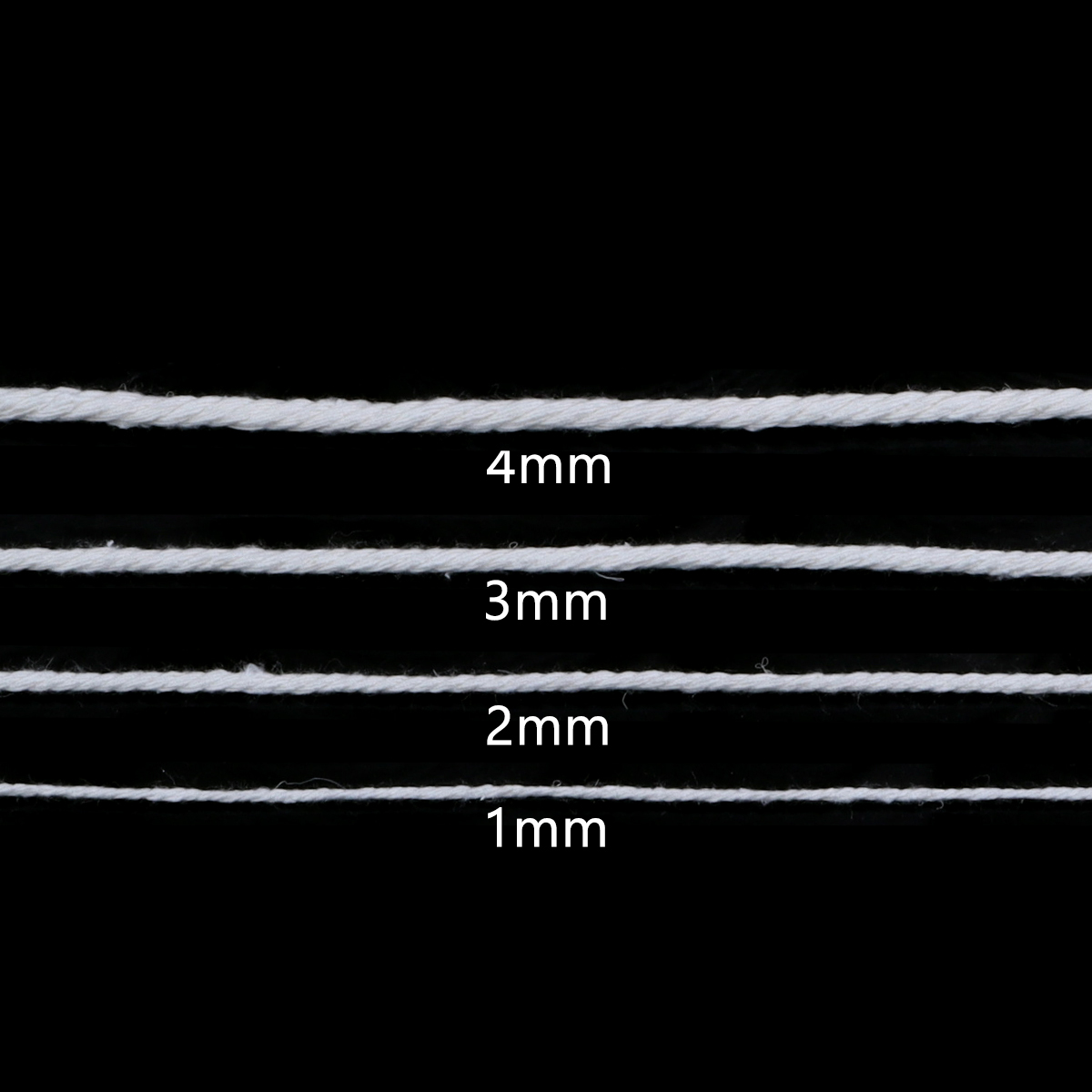 50-100 yards White Cotton Macr - đánh giá và giá Macrame Cord Cotton