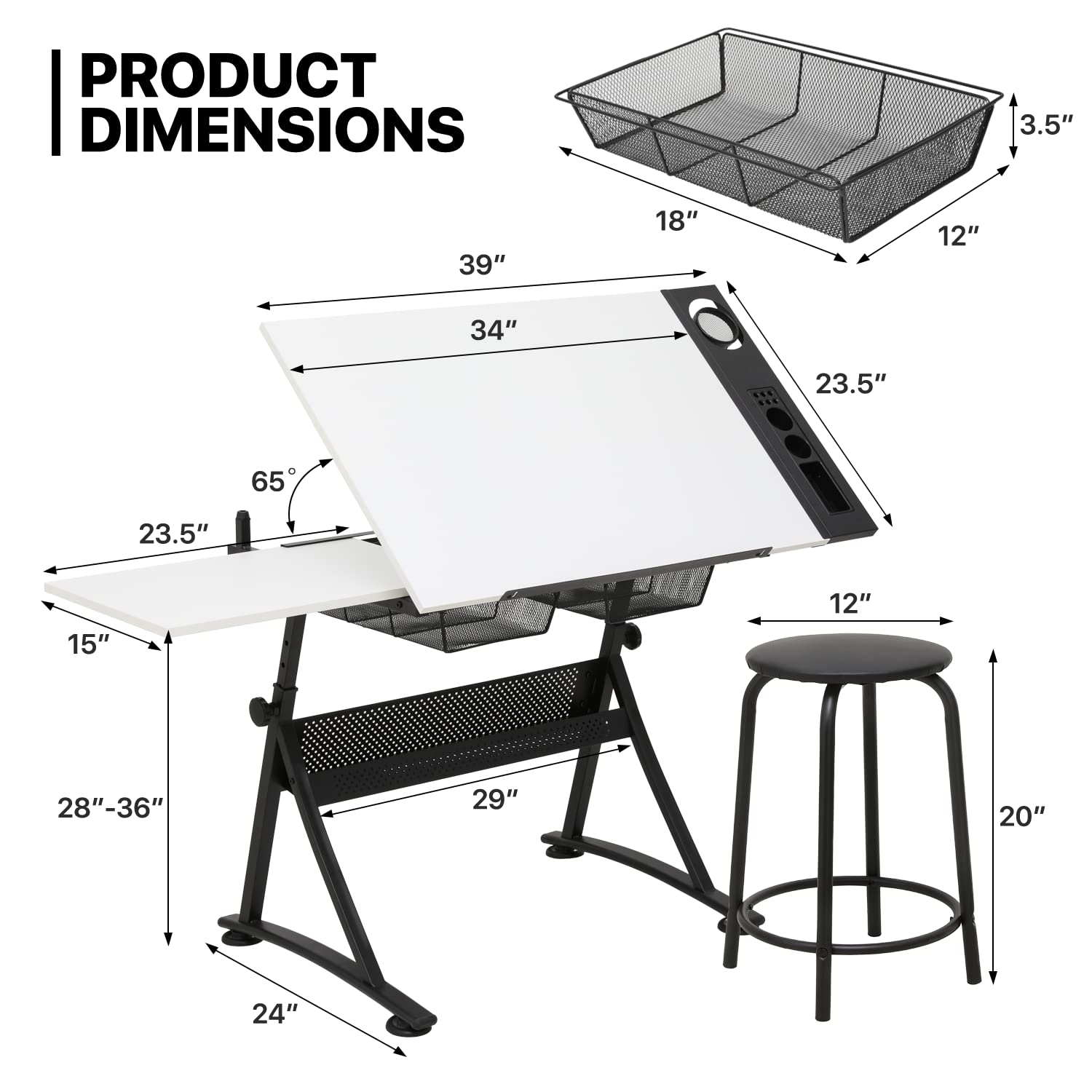 Art Deco Drafting Table, Heigh - đánh giá và giá Art & Craft Toys For Kids
