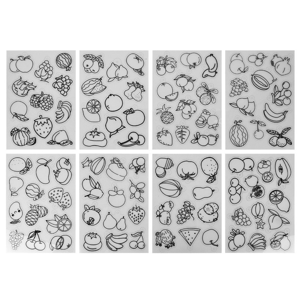 8pcs Fruit Vegetable Pattern H - đánh giá và giá Art And Craft Vegetable