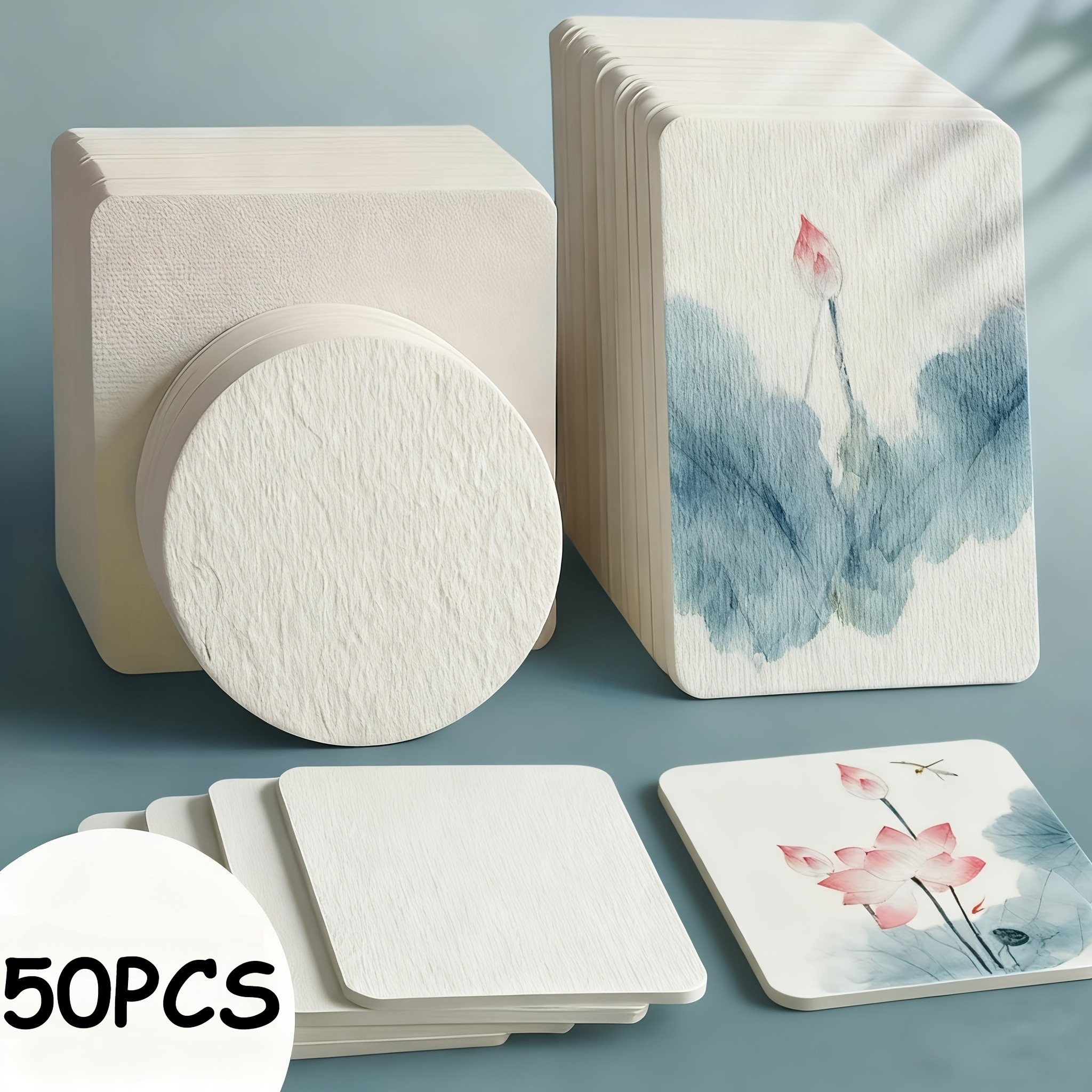 50PCS Premium Watercolor Paper - đánh giá và giá Art Craft Using Paper