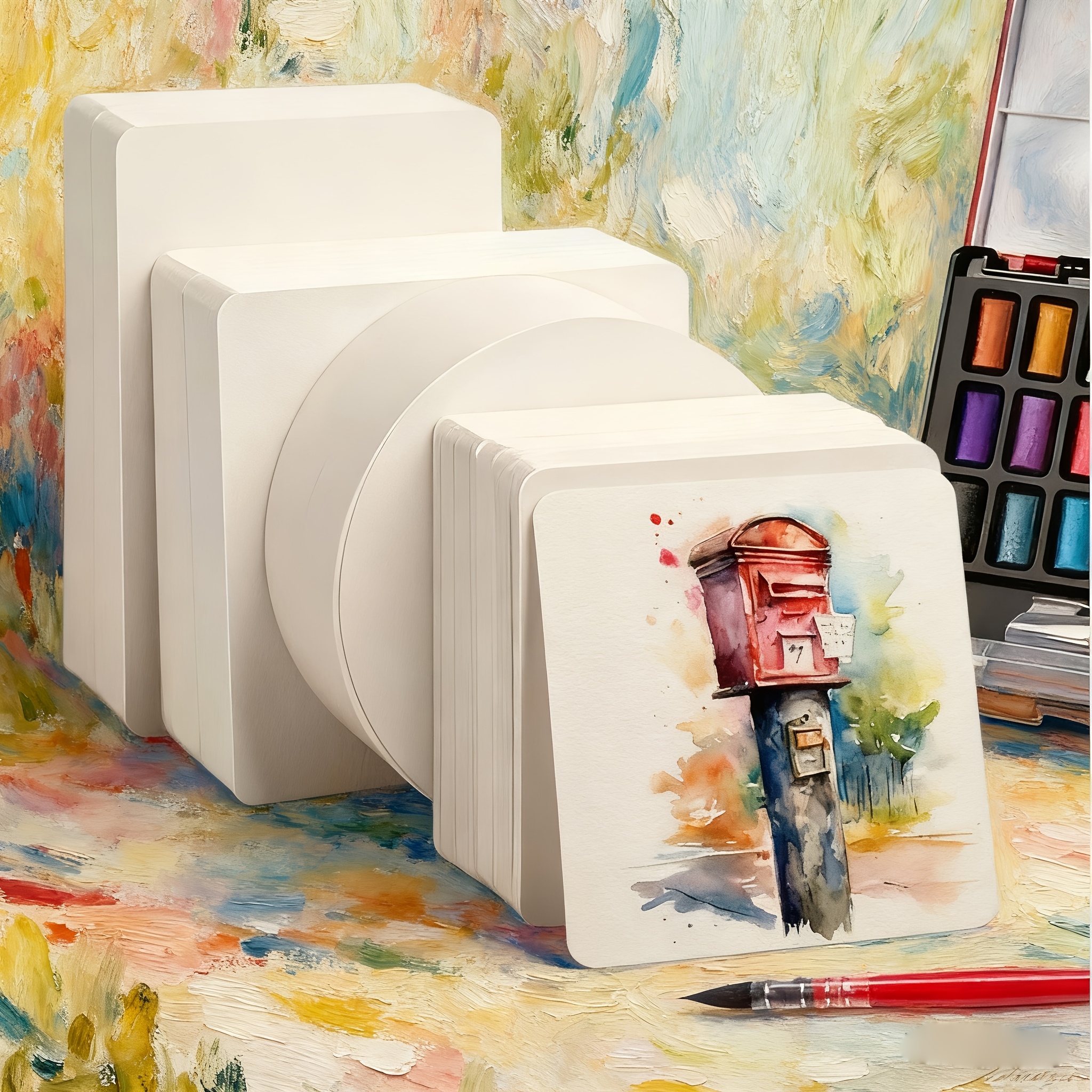 50PCS Premium Watercolor Paper - đánh giá và giá Art Craft Using Paper