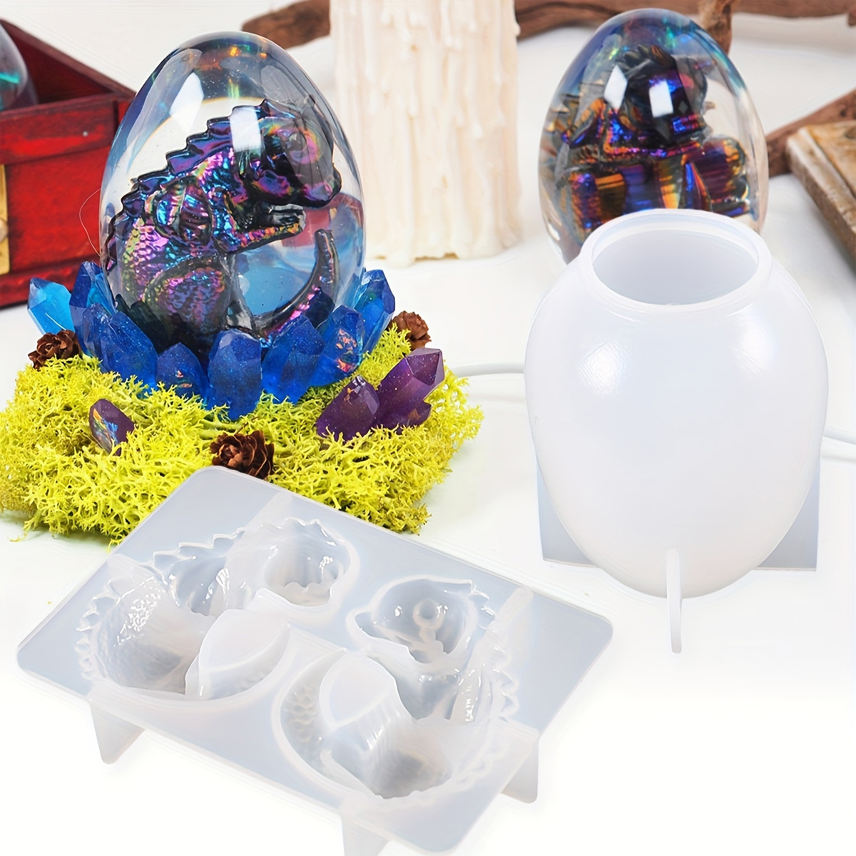 Silicone Dragon Egg Molds, 2-P - đánh giá và giá Dinosaur And Craft