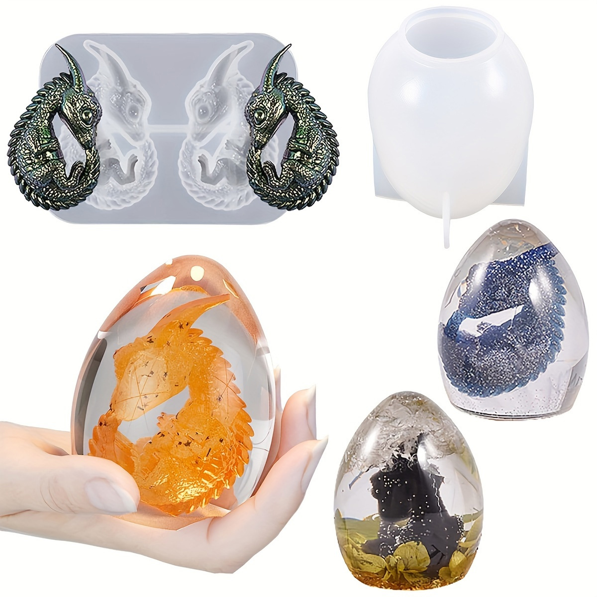 Silicone Dragon Egg Molds, 2-P - đánh giá và giá Dinosaur And Craft
