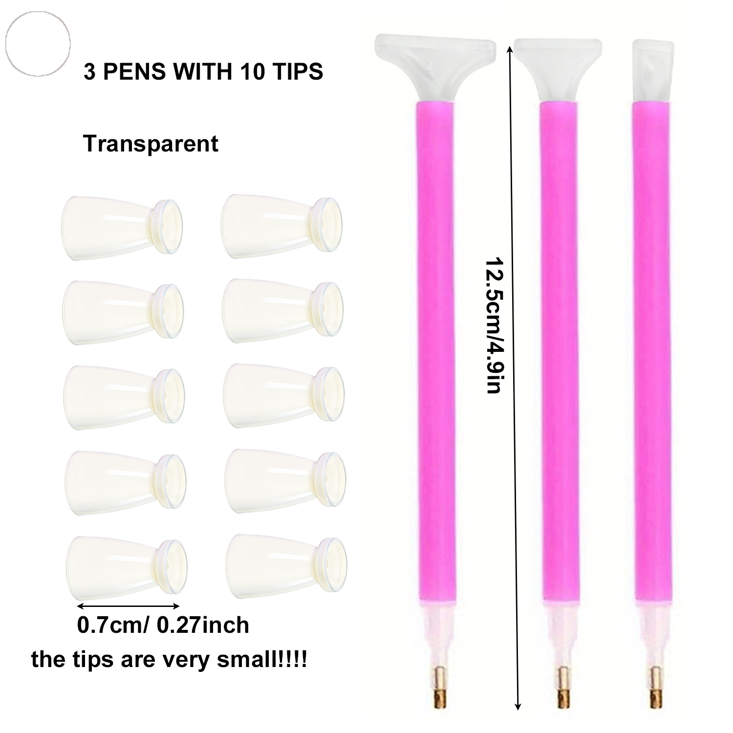 10 Silicone Tips & 3 Pens Diam - đánh giá và giá Art Craft Kits