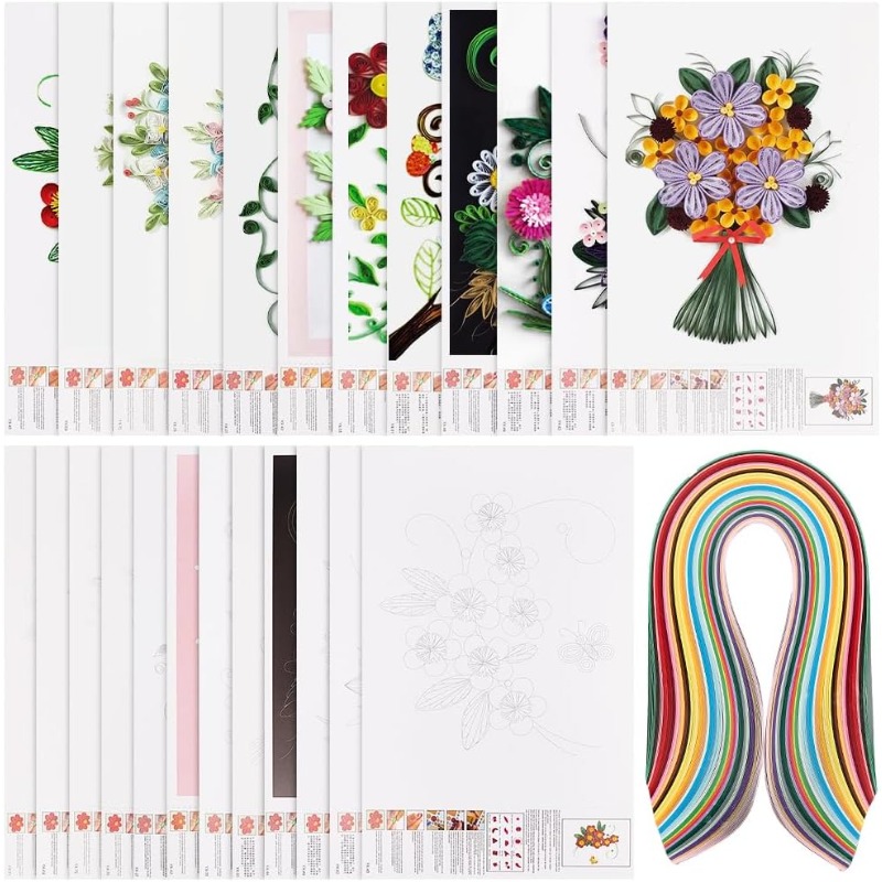 1Set 12 Pcs Quilling Paper Ste - đánh giá và giá Quilling Paper Strips