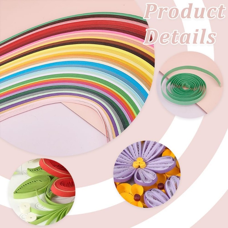 1Set 12 Pcs Quilling Paper Ste - đánh giá và giá Quilling Paper Strips