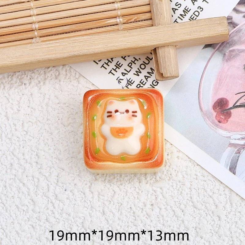 10Pcs Kawaii Cat Toast Bread R - đánh giá và giá Art Craft Items