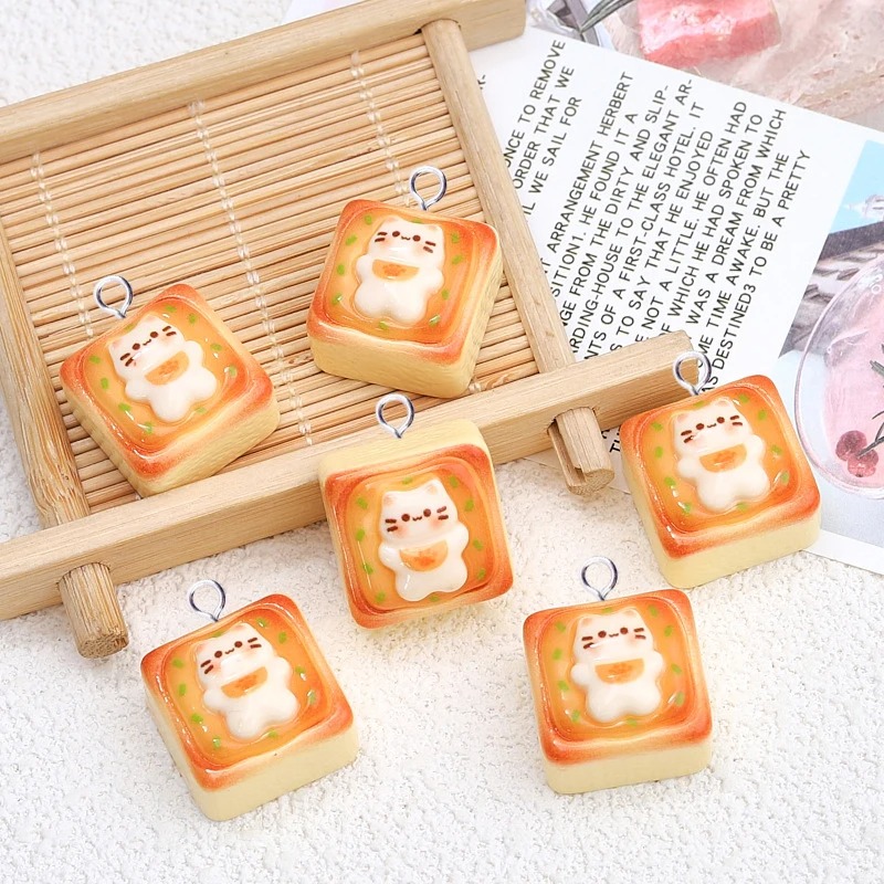 10Pcs Kawaii Cat Toast Bread R - đánh giá và giá Art Craft Items