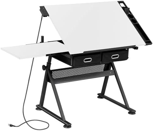 Drafting Table Drawing Desk w/ - đánh giá và giá Art & Craft Toys For Kids