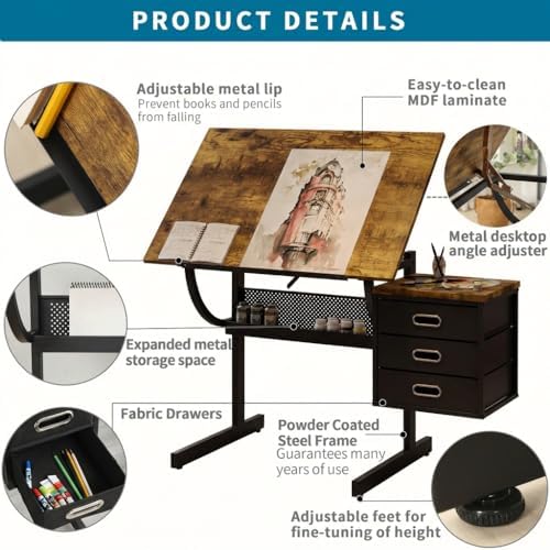 Adjustable Art Desk with Stora - đánh giá và giá Art & Craft Toys For Kids