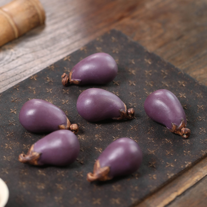 Purple Sand Eggplant Tea Pet H - đánh giá và giá Art And Craft Vegetable