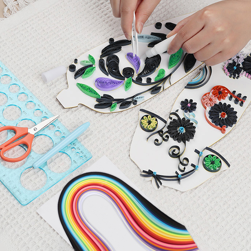 260pcs Rainbow Color Paper Qui - đánh giá và giá Quilling Paper Strips